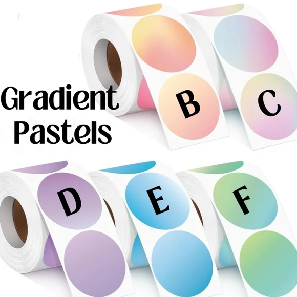 CUSTOM THANK YOU/QR CODE STICKERS - 100 2" STICKERS PER ROLL - Picture 3 of 13